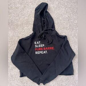 Pure Barre cropped hoodie